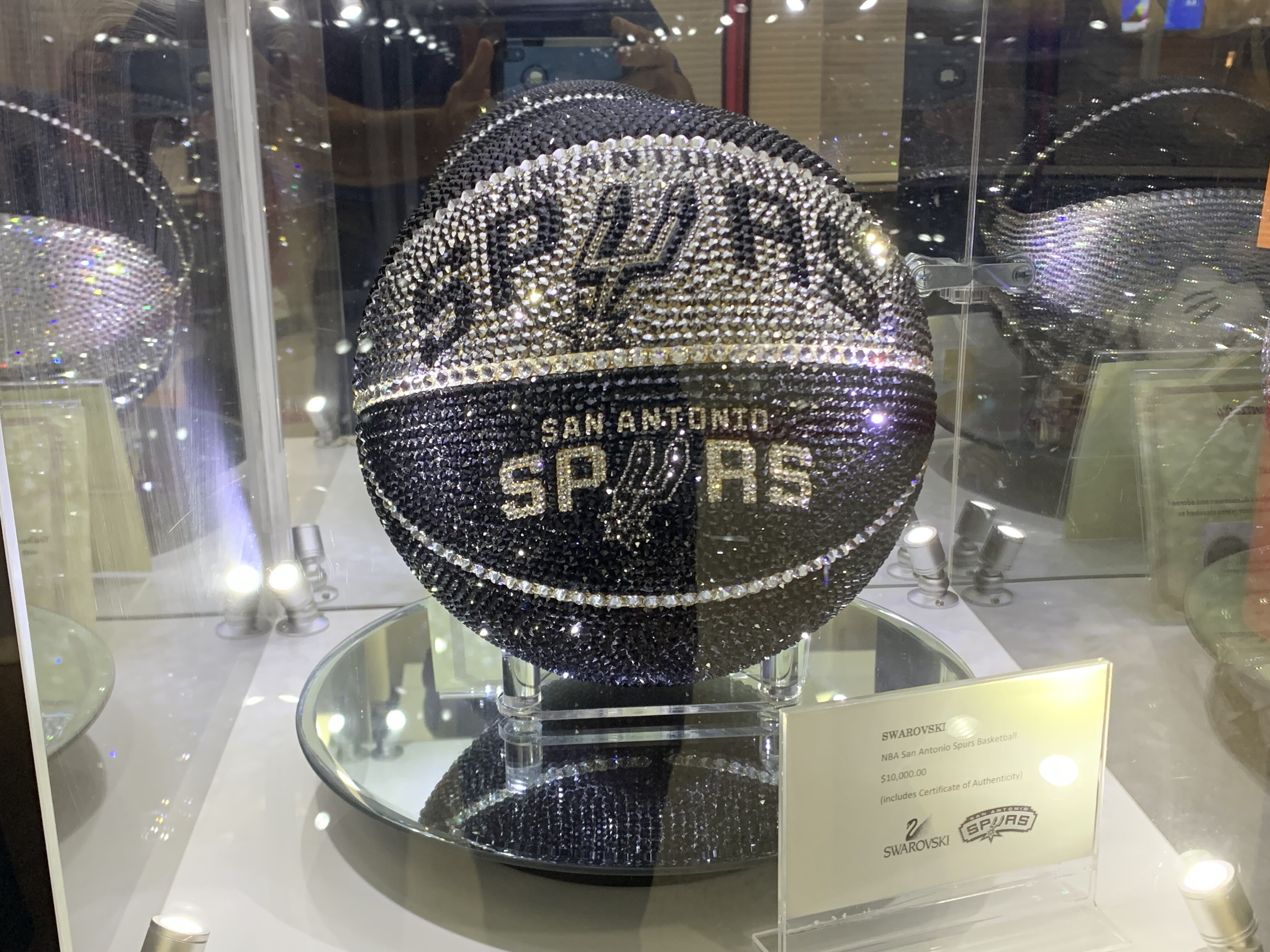 The $10,000 Spurs Basketball by Swarovski*!